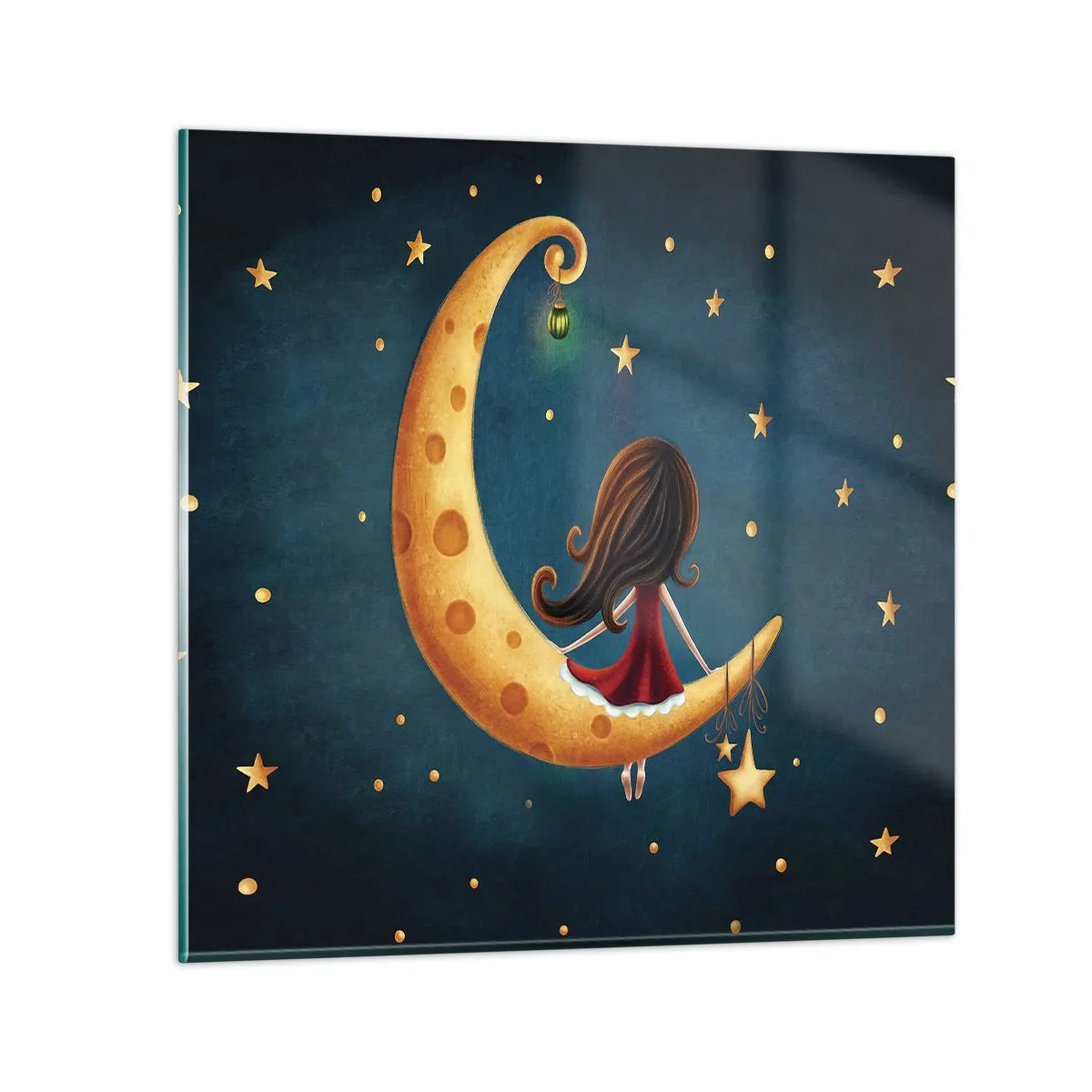 Obraz na skle - Kedysi dávno… - 50x50 cm