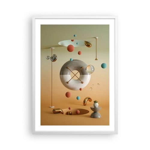 Plagát v bielom ráme - Všetko je možné - 50x70 cm