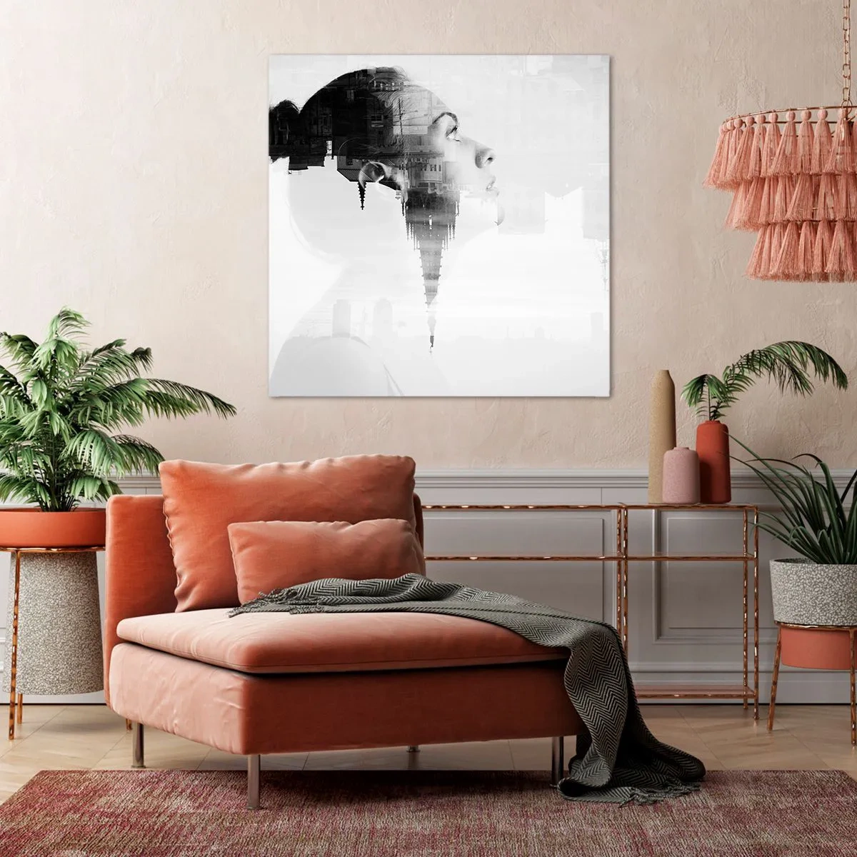 Obraz na plátne - Z oboch strán okna - 60x60 cm