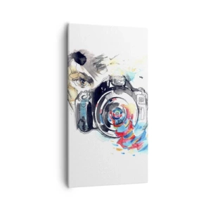 Obraz na plátne - Okom objektívu - 55x100 cm