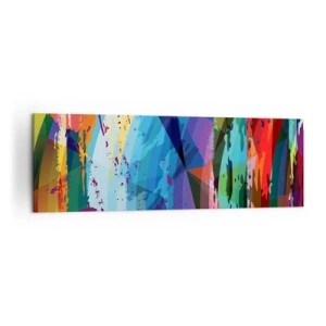 Obraz na plátne - Farebné závraty - 160x50 cm