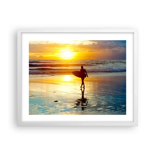 Plagát v bielom ráme - Návrat bojovníka - 50x40 cm