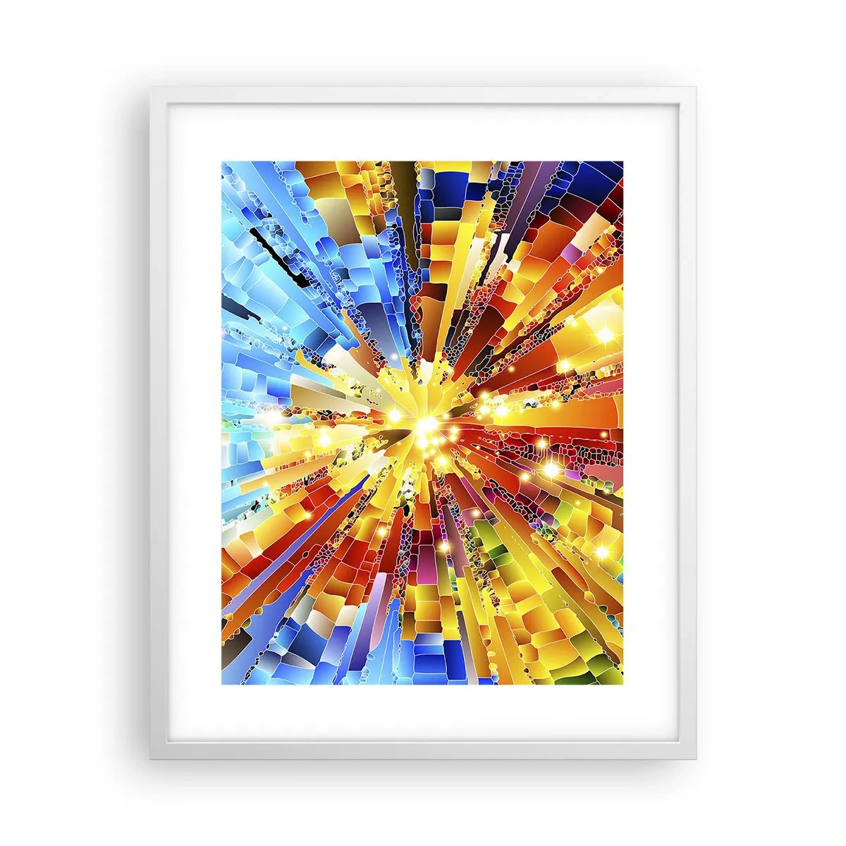 Plagát v bielom ráme - In medias res - 40x50 cm