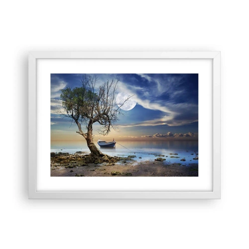 Plagát v bielom ráme - Je to koniec alebo začiatok? - 40x30 cm