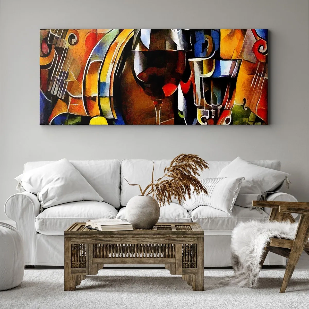 Obraz na plátne - Aj svet dostáva farby - 120x50 cm