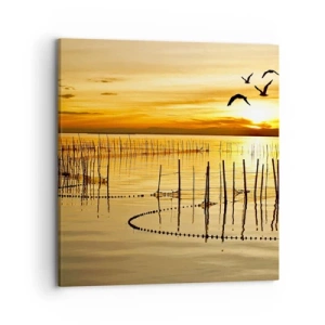 Obraz na plátne - Na rybolove - 70x70 cm