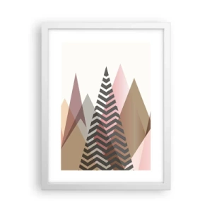 Plagát v bielom ráme - Pyramidálny pohľad - 30x40 cm