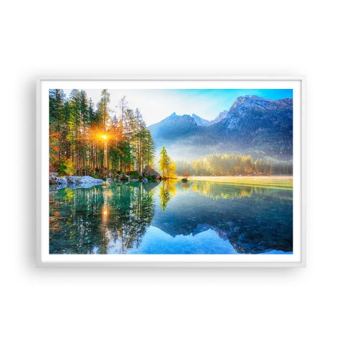 Plagát v bielom ráme - Majestát a sladkosť - 100x70 cm