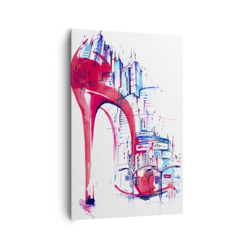 Obraz na plátne - Veľkomestská elegánka - 80x120 cm