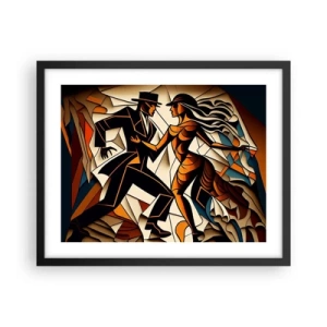 Plagát v čiernom ráme - Tanec vrelosti a vášne - 50x40 cm