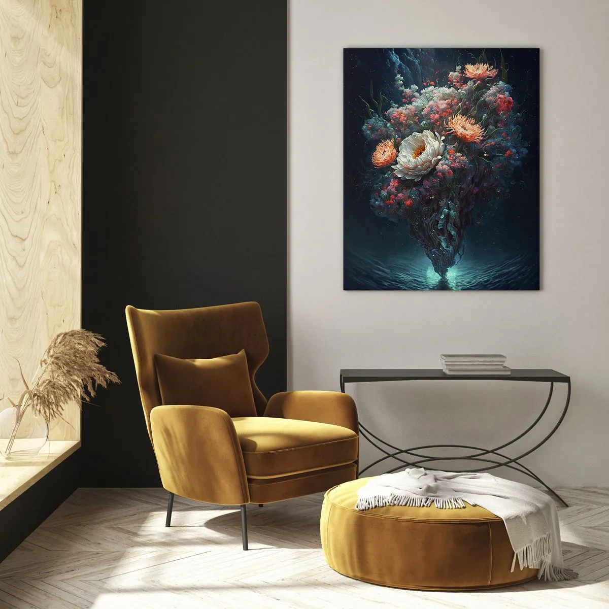 Obraz na skle - Podivná záhrada - 80x120 cm