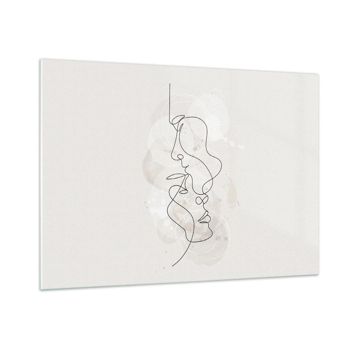 Obraz na skle - Zamotaní v objatí - 100x70 cm