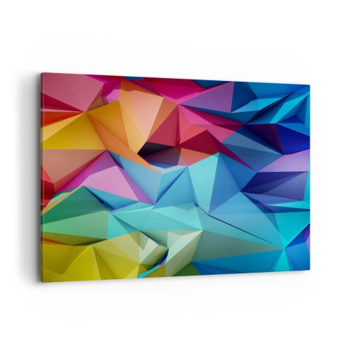 Obraz na plátne - Dúhové origami - 100x70 cm