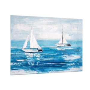 Obraz na skle - S priateľom po boku - 100x70 cm