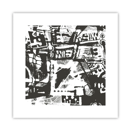Plagát - Poriadok alebo chaos? - 30x30 cm