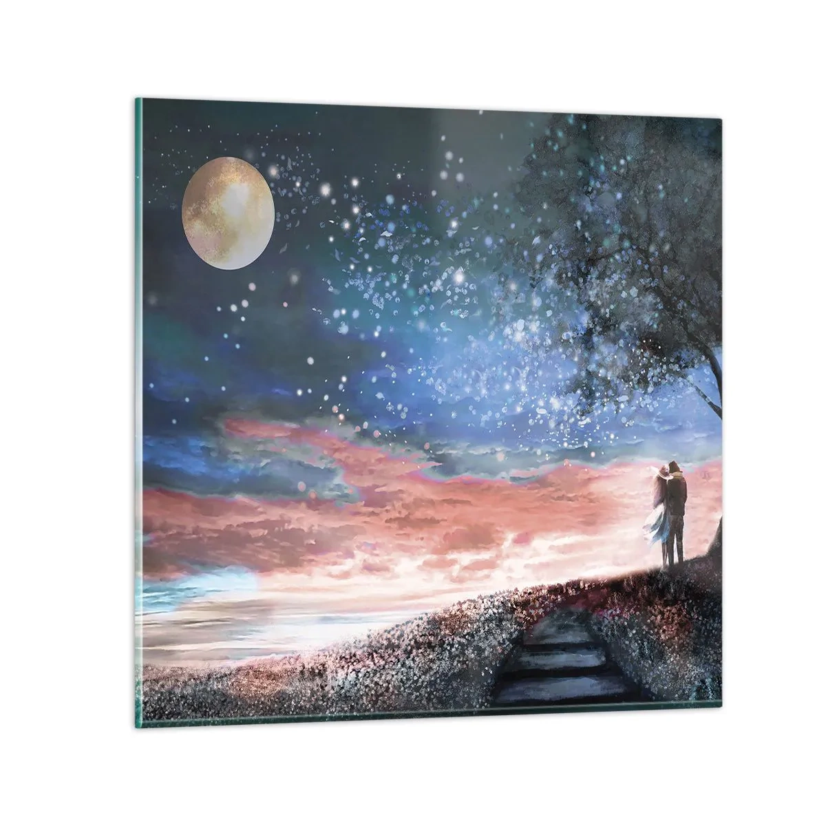 Obraz na skle - Hviezdicovité predstavenie - 60x60 cm