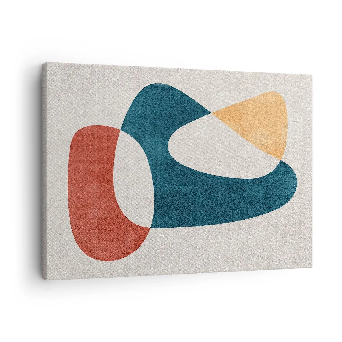 Obraz na plátne - Abstraktné tvary v harmonických farbách - 70x50cm - Vplyvy a metamorfózy - Moderná nástenná dekorácia do obývacej izby a spálne ARTTOR
