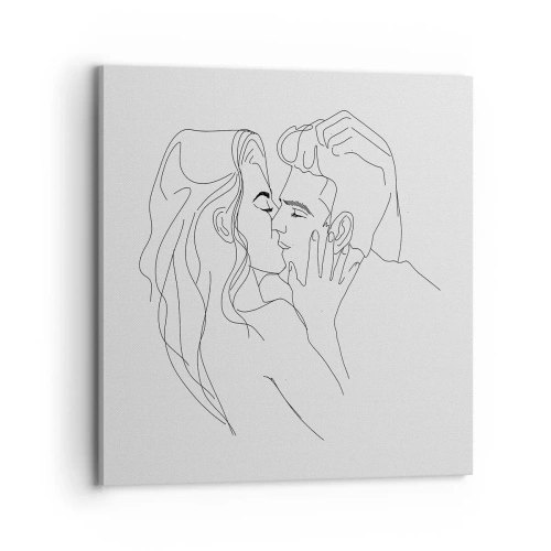 Obraz na plátne - Jedným ťahom - 70x70 cm