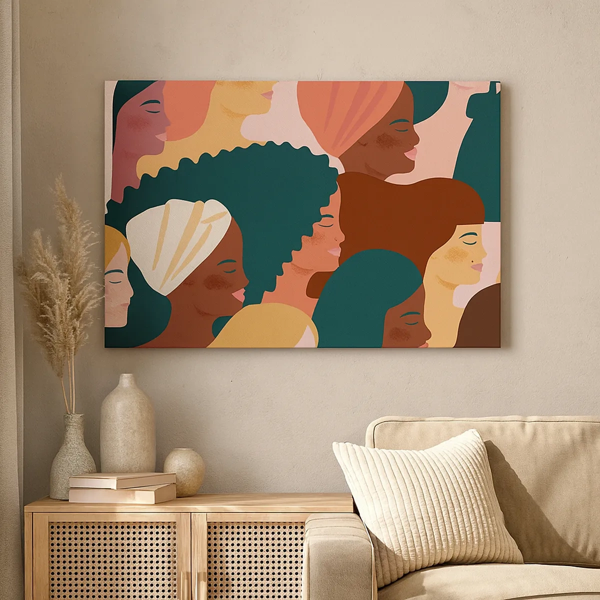 Obraz na plátne - Iba ženskosť - 30x30 cm