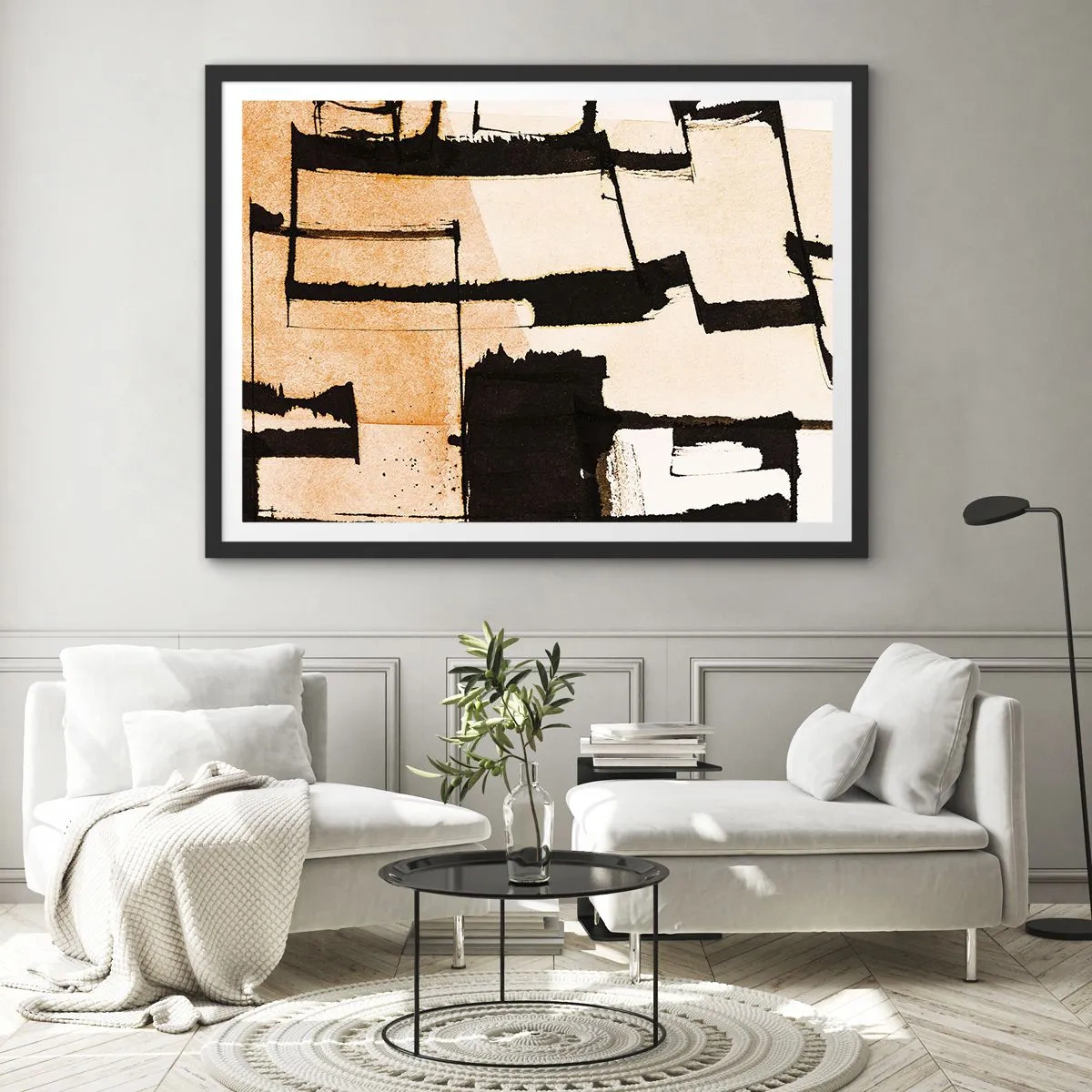 Plagát v čiernom ráme - Avšak poriadok - 100x70 cm