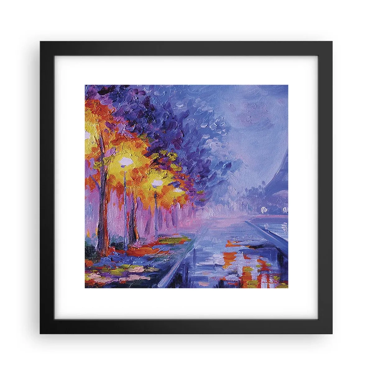 Plagát v čiernom ráme - Prechádzka snov - 30x30 cm