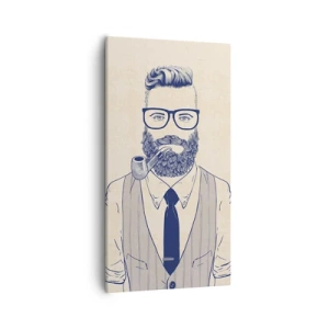 Obraz na plátne - Veselý, mužský a módny - 55x100 cm