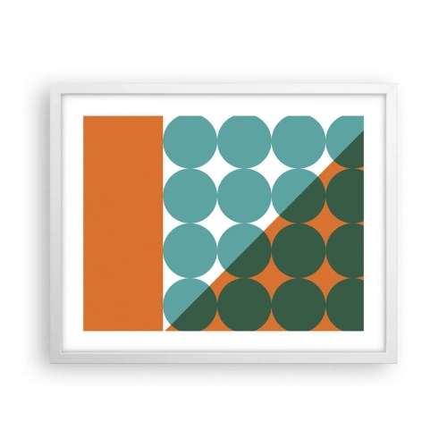 Plagát v bielom ráme - Hore a šikmo - 50x40 cm