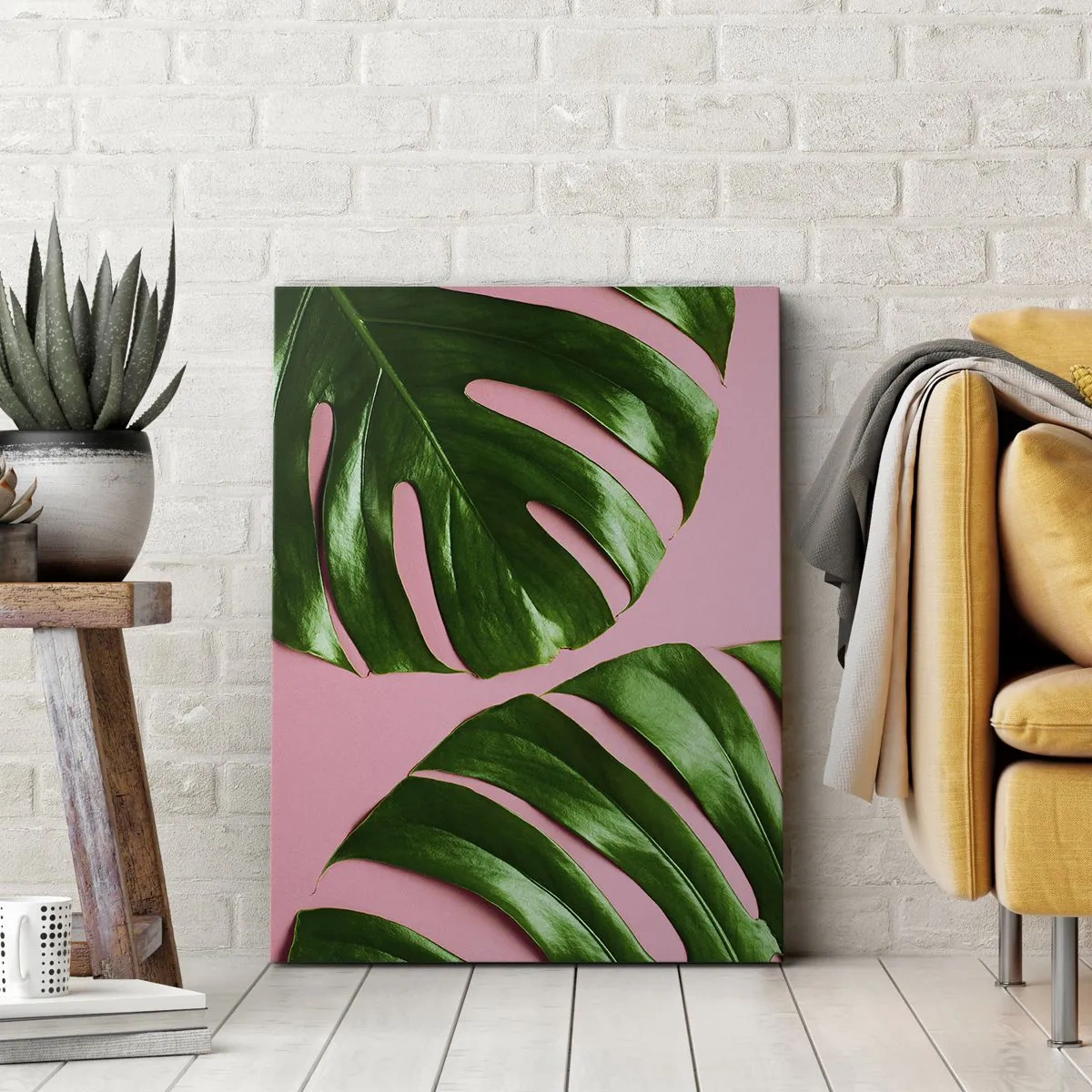 Obraz na plátne - Zelené rendez-vous - 50x70 cm