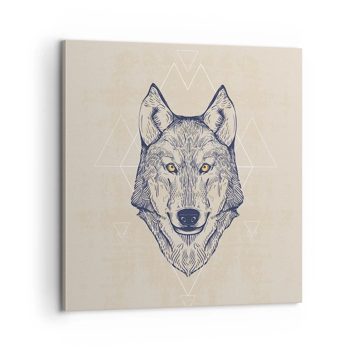 Obraz na plátne - Alfa o prenikavom pohľade - 60x60 cm