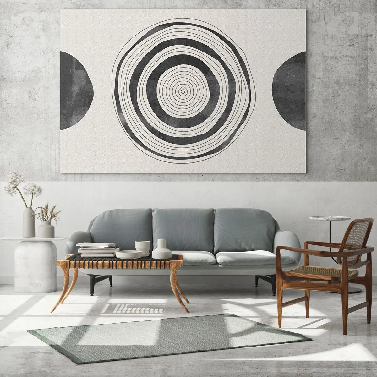 Obraz na skle - Dôležité je to, čo je uprostred - 100x70 cm