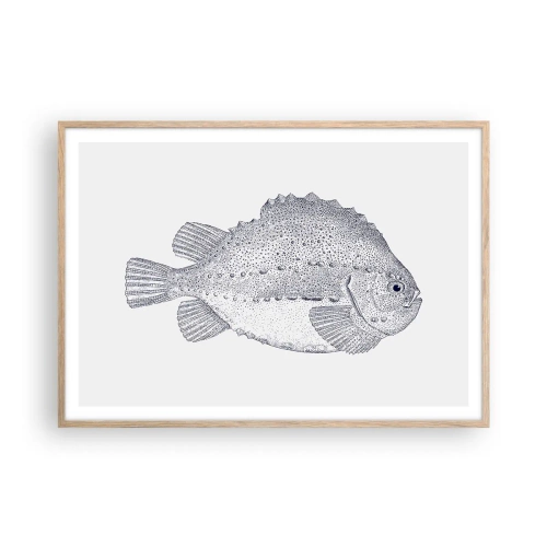 Plagát v ráme zo svetlého duba - Do albumu prírodovedca - 100x70 cm