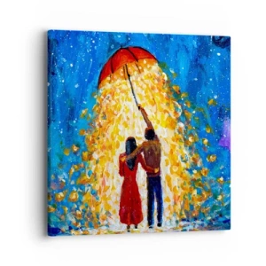 Obraz na plátne - Mágia daždivého večera? - 40x40 cm
