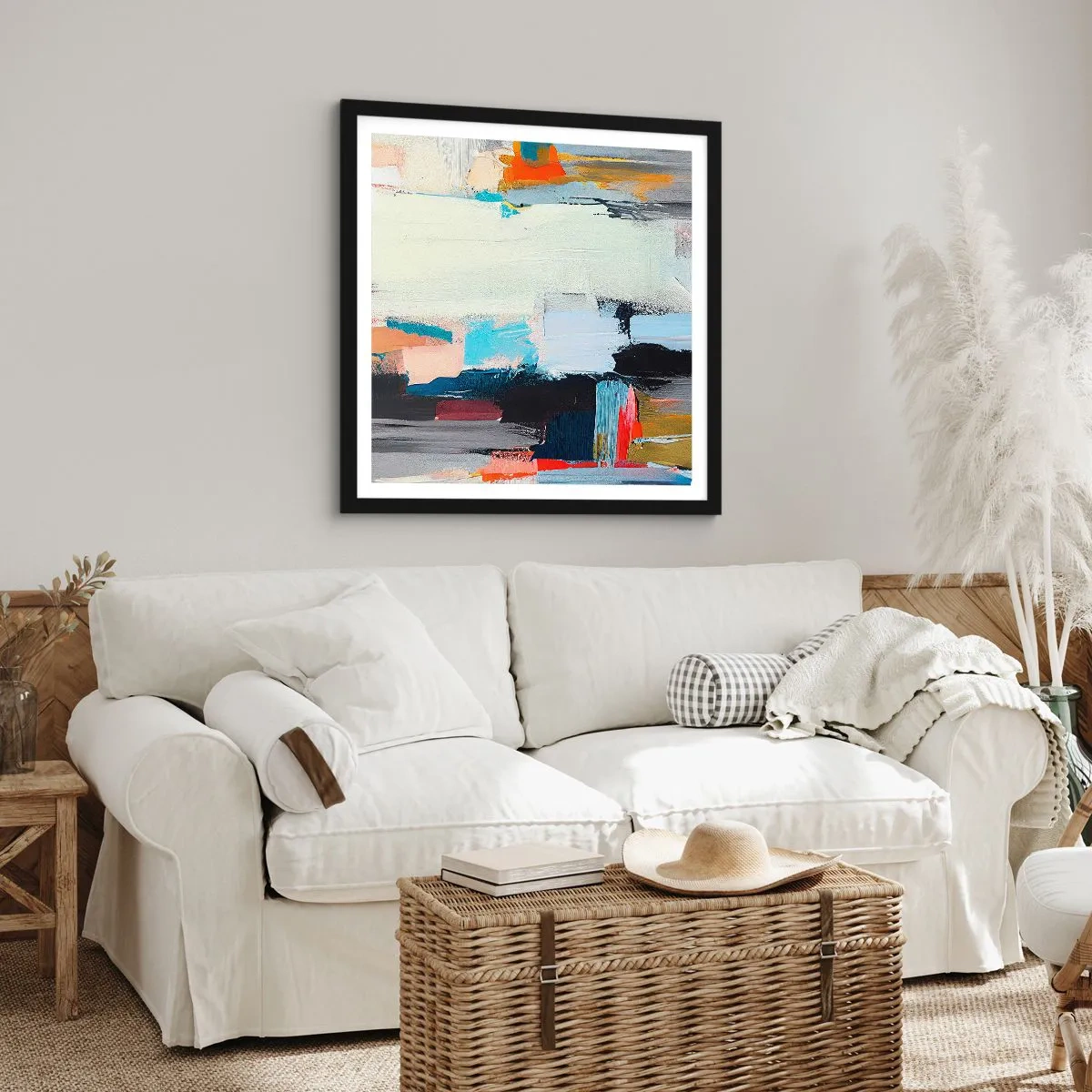 Plagát v čiernom ráme - Nejaký spôsob? - 60x60 cm