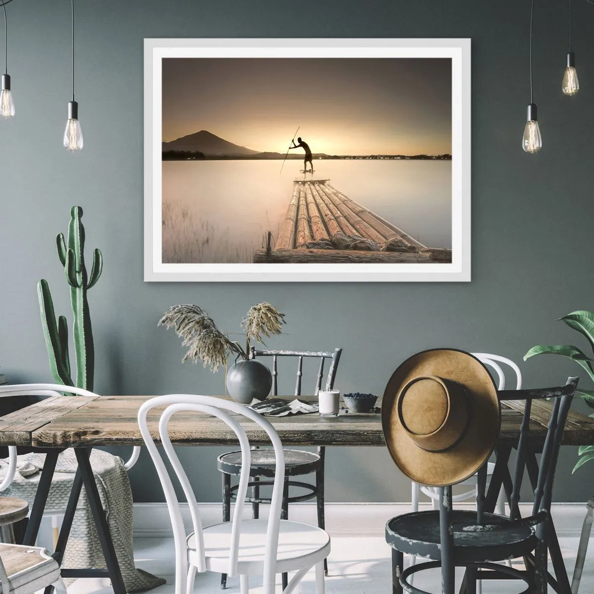 Plagát v bielom ráme - Pred odpočinkom - 100x70 cm