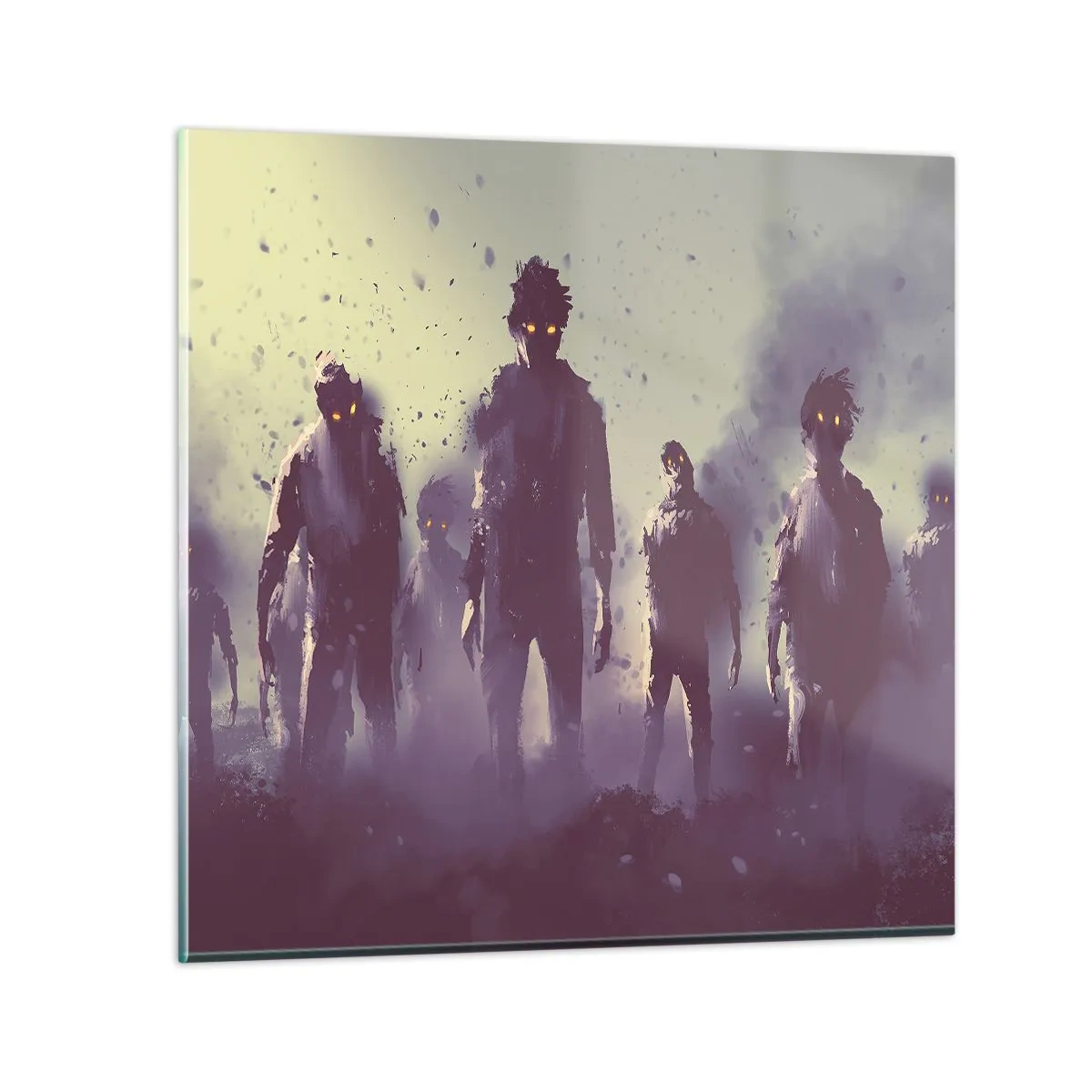 Obraz na skle - Dávaj pozor! Prichádzajú - 70x70 cm