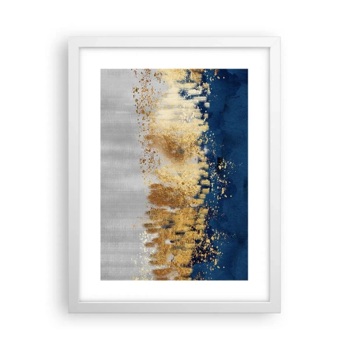 Plagát v bielom ráme - Moderná kompozícia s iskrou - 30x40 cm