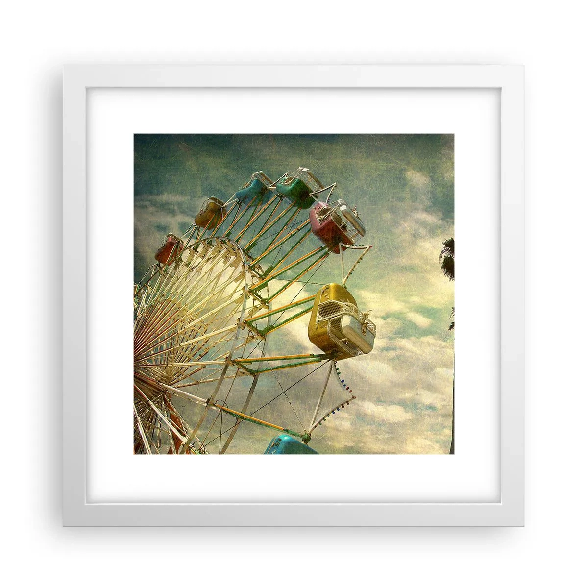 Plagát v bielom ráme - Bude, bude zábava… - 30x30 cm