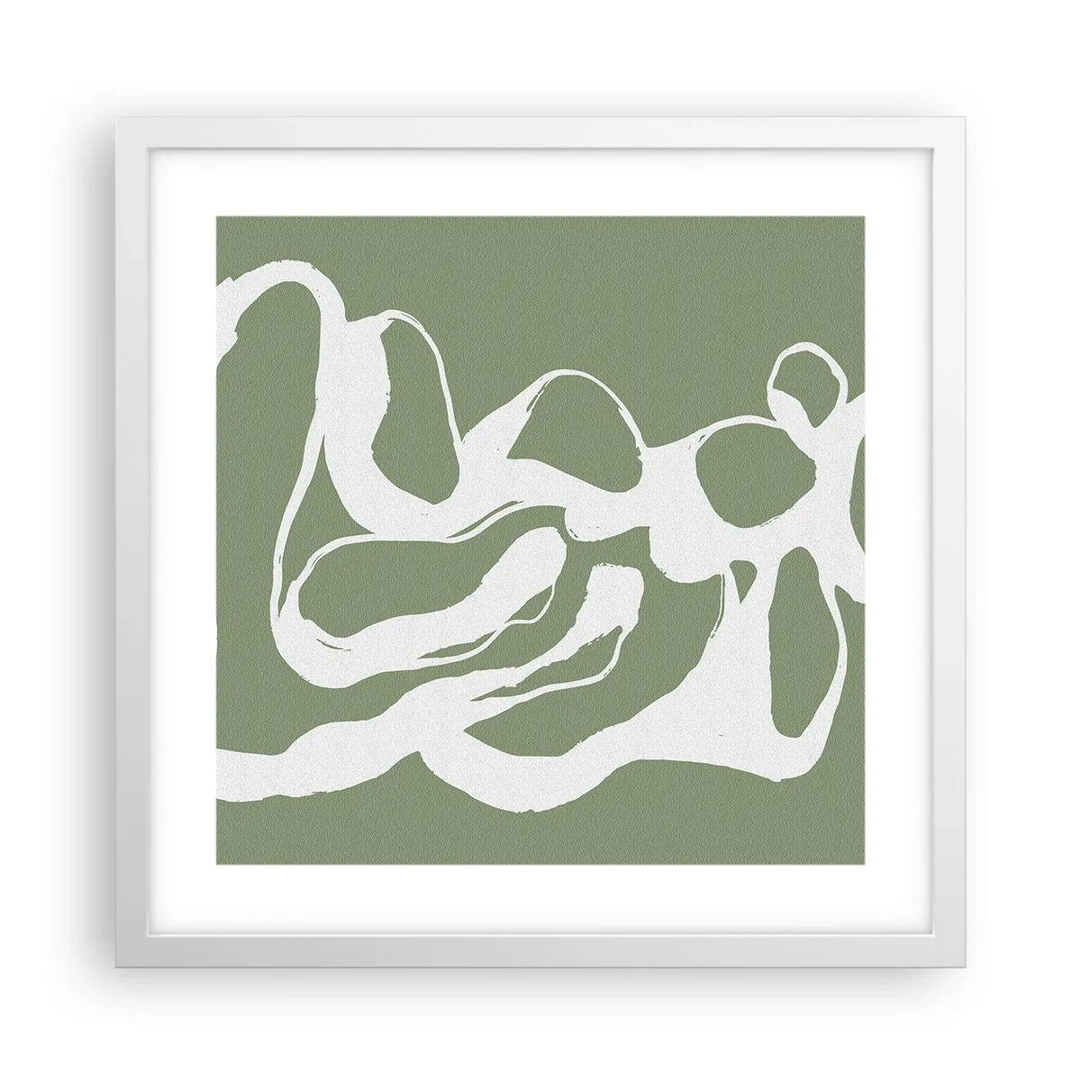 Plagát v bielom ráme - Volanie priestoru - 40x40 cm