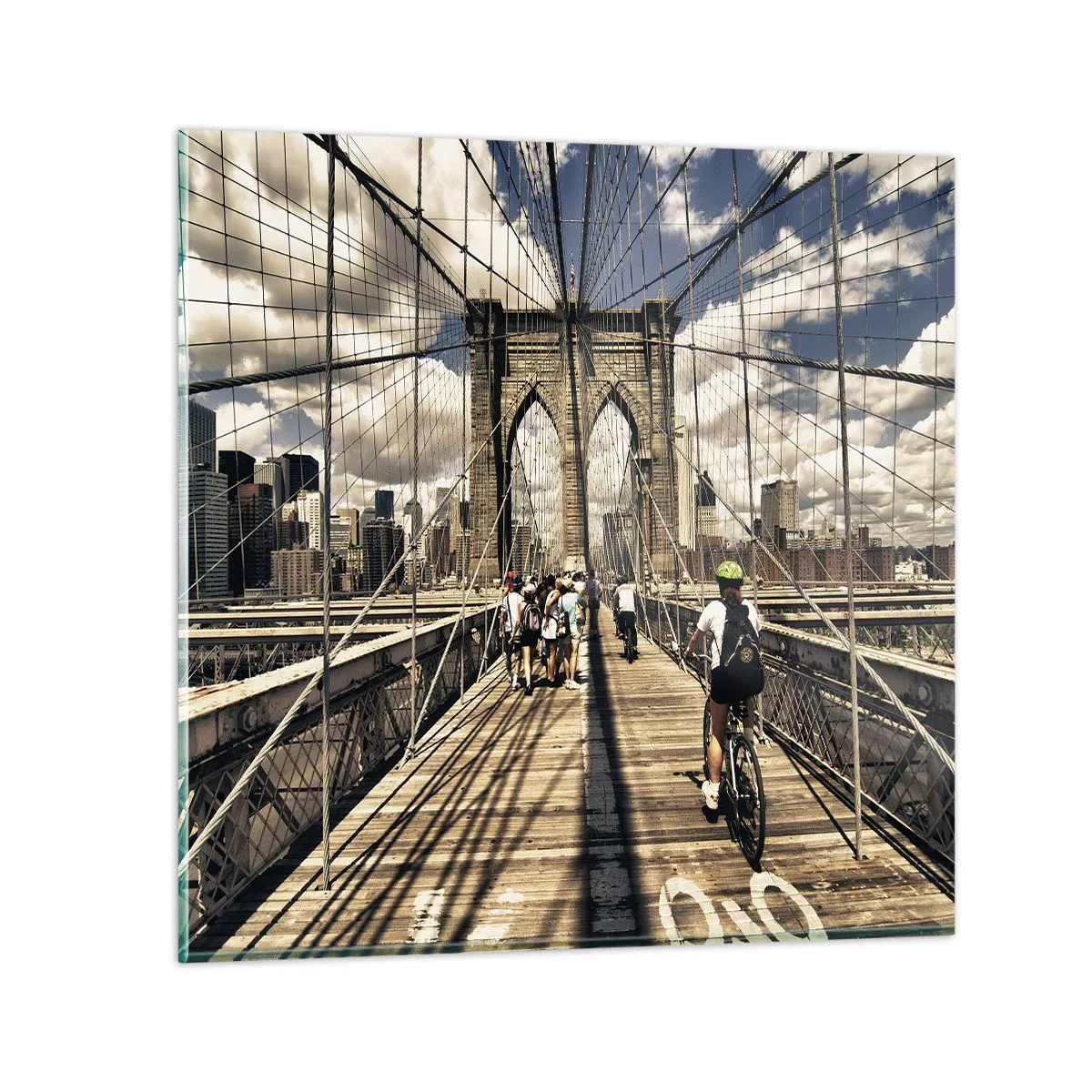 Obraz na skle - Priamo do srdca mesta - 70x70 cm