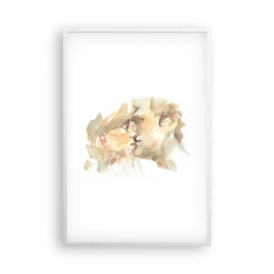 Plagát v bielom ráme - Nájdená polovica? - 61x91 cm