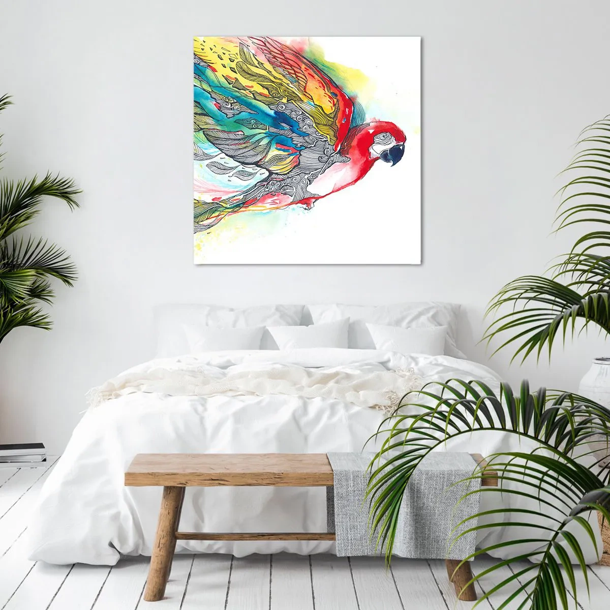 Obraz na plátne - Ži farebne - 60x60 cm