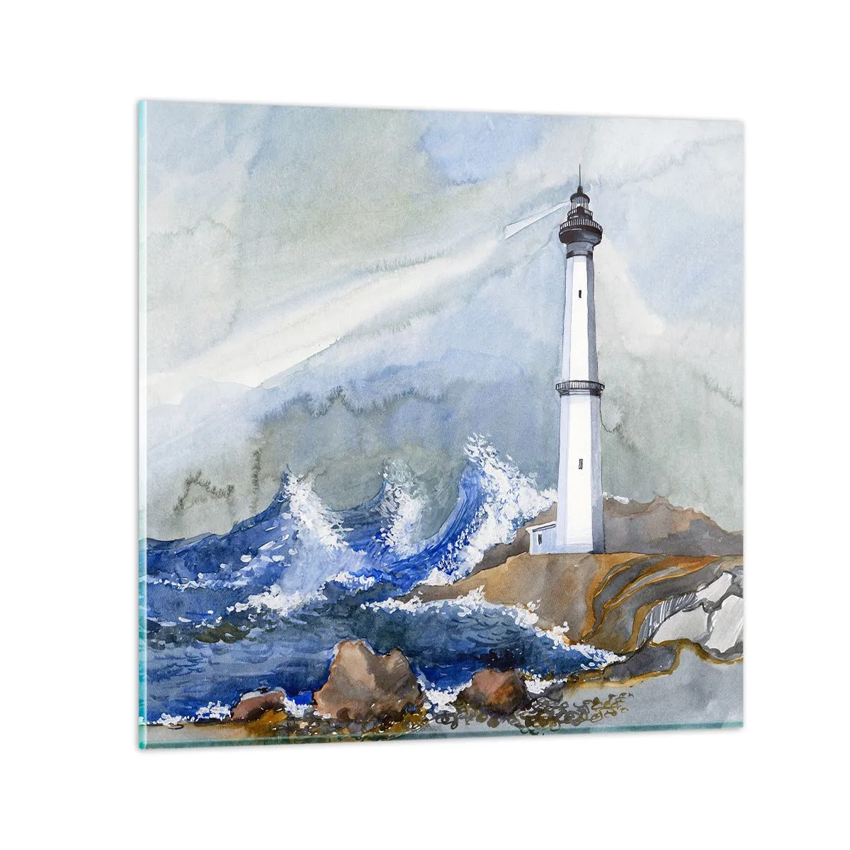 Obraz na skle - Proti tme a hromobitiu - 70x70 cm