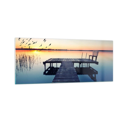 Obraz na skle - To bol dobrý deň - 100x40 cm