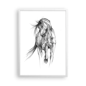 Plagát v bielom ráme - V ladnom kluse - 50x70 cm