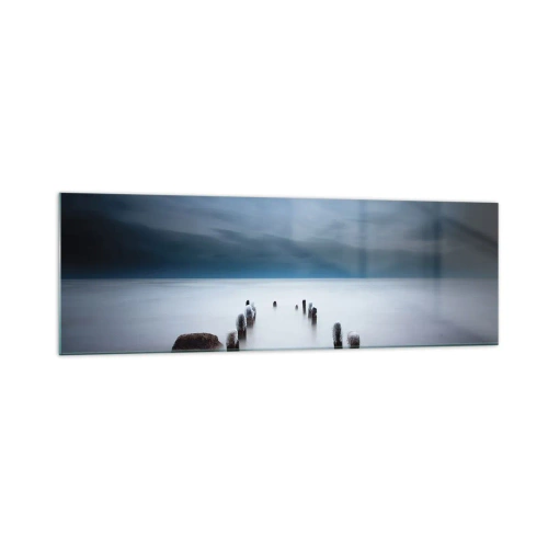 Obraz na skle - Zamyslené jazero - 160x50 cm