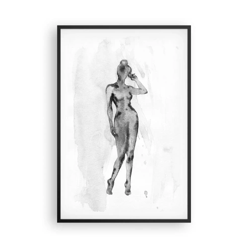 Plagát v čiernom ráme - Štúdia o ideáli ženskosti - 61x91 cm