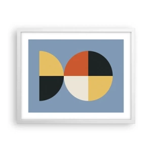 Plagát v bielom ráme - Pozri a počítaj - 50x40 cm