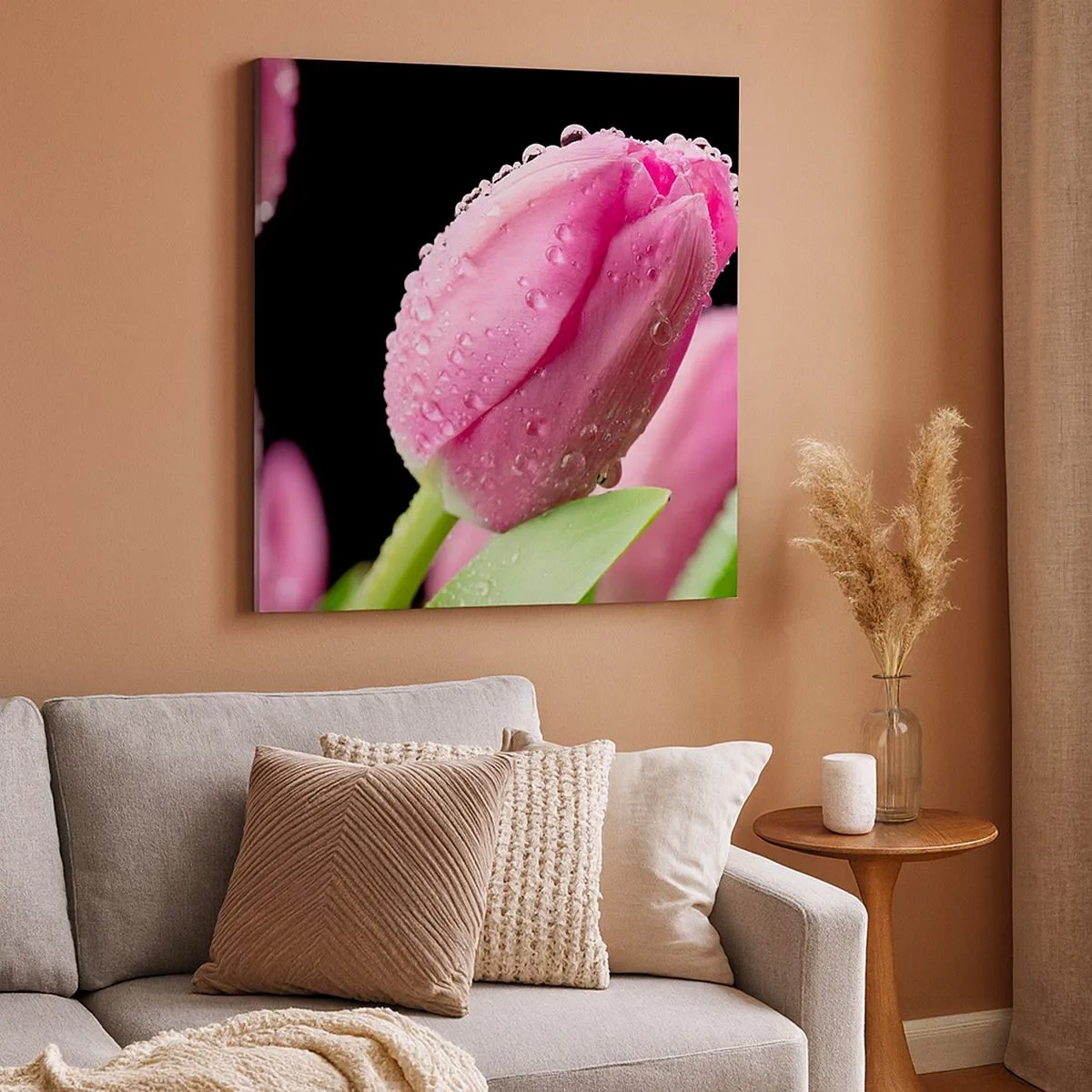 Obraz na plátne - Ľaliový sen v rose - 30x30 cm