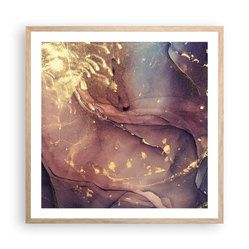 Plagát v ráme zo svetlého duba - Hmota a duch - 60x60 cm