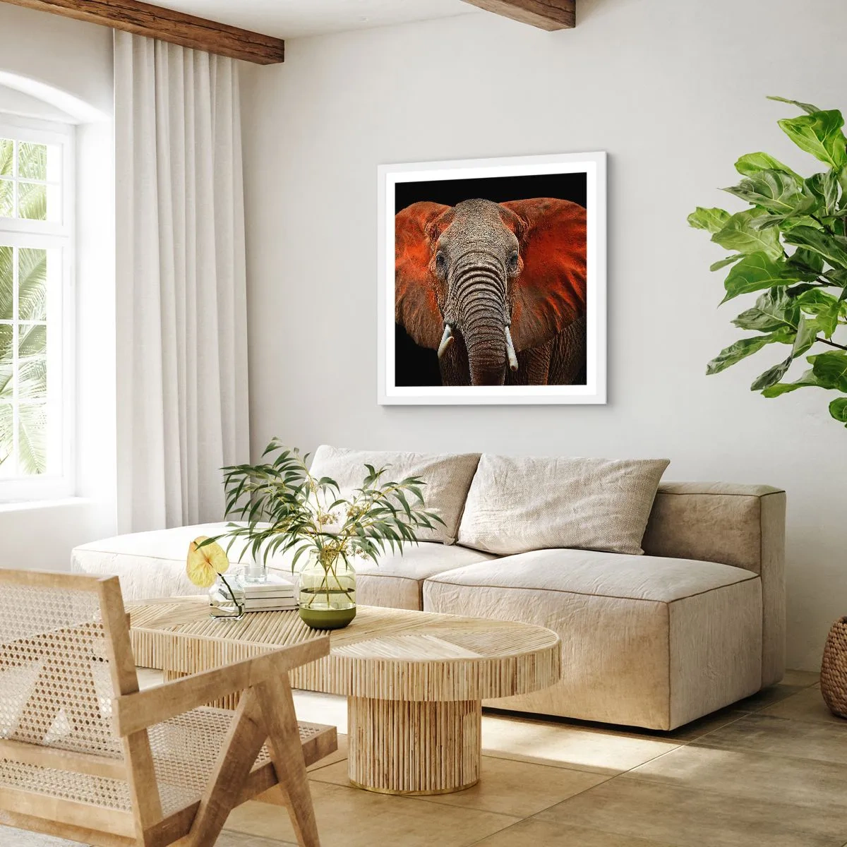 Plagát v bielom ráme - Som divoký, a ty? - 30x30 cm